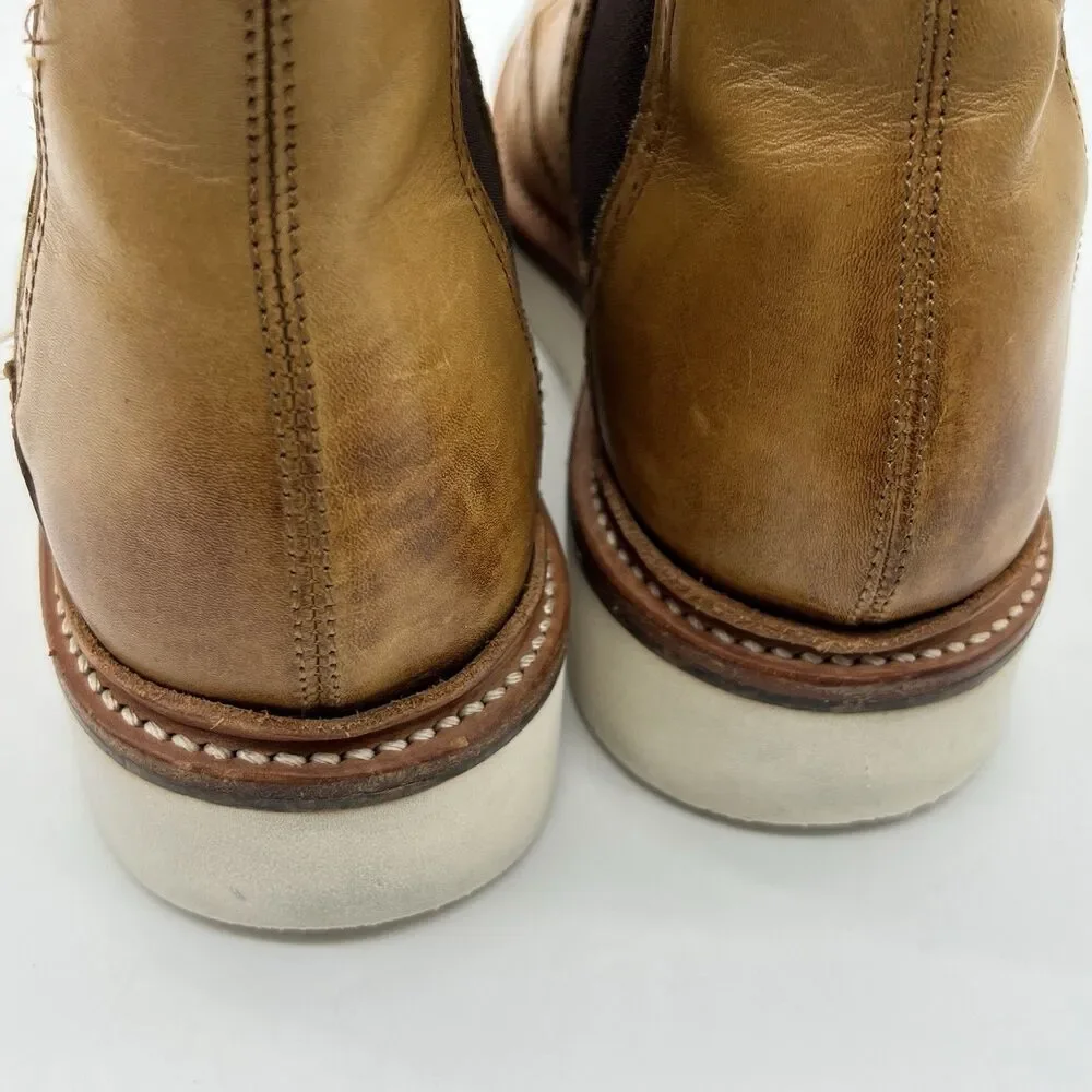 Grenson Men’s Uk 5.5 D Tan Leather Chelsea Boots Goodyear Welt Extralight Soles